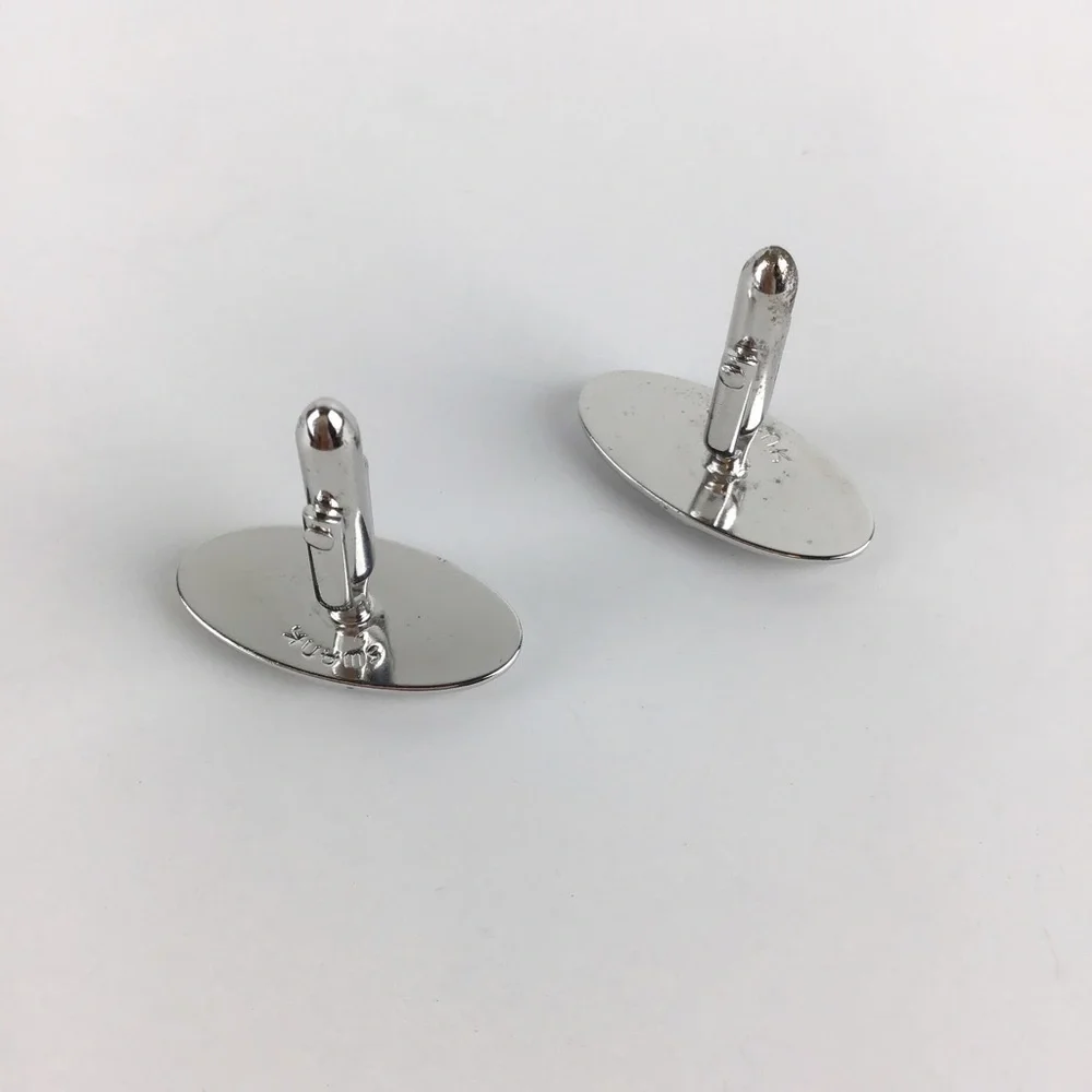 Vintage Swank Silver Cuff Links